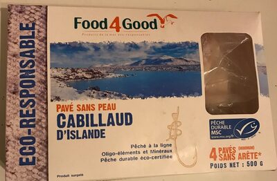 Pavé sans peau cabilleau d'Islande