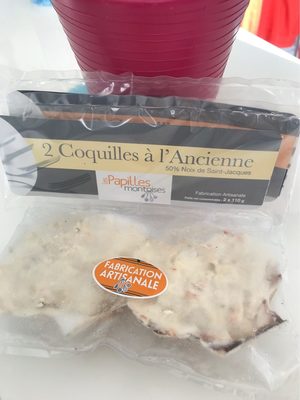 2 coquilles à l’ancienne front packaging