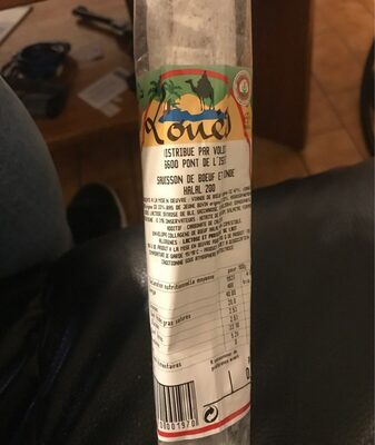 Saucisson de boeuf et dinde halal 200