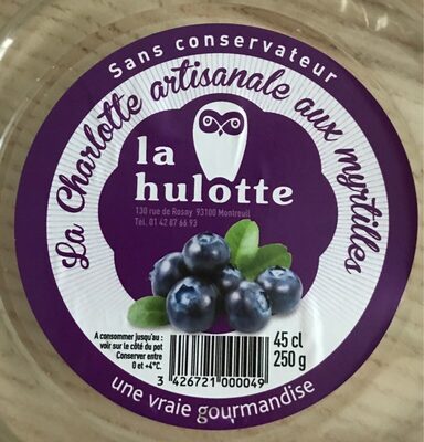 Charlotte artisanale aux myrtilles
