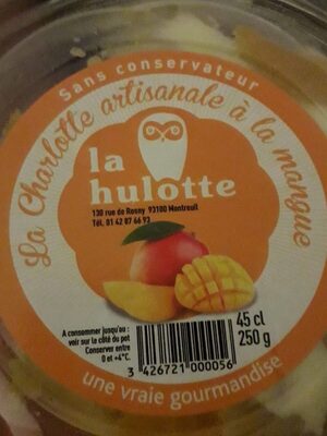 charlotte artisanale à la mangue front packaging