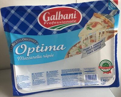 Optima Mozzarella Râpée Gros Brins 21 %