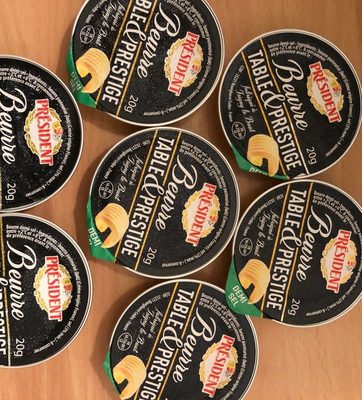 BEURRE Table et Prestige front packaging