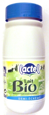 Lait Bio Demi-Écrémé front packaging