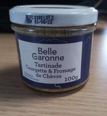 Tartinade Courgette et fromage de chèvre front packaging