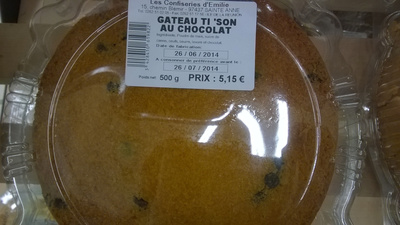 Gâteau Ti'son au chocolat front packaging