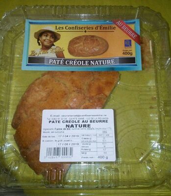 Pâté créole nature front packaging