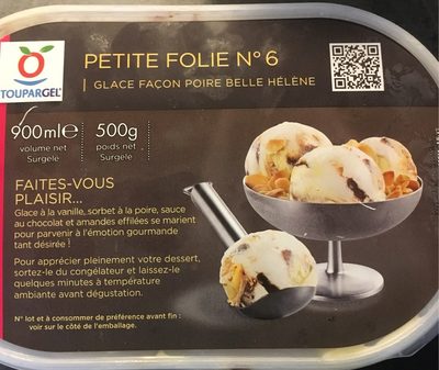 Glace facon poire belle helene front packaging