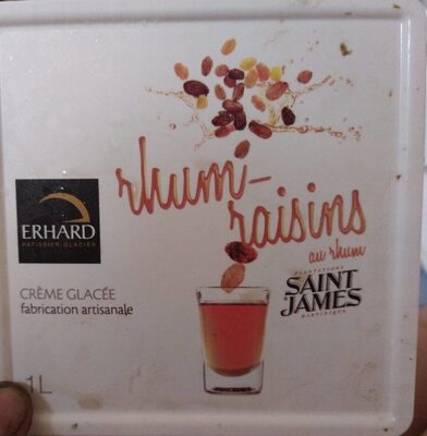 Creme glacee rhum raisins ERHARD
