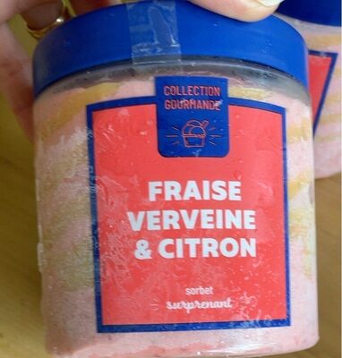 Sorbet fraise verveine citron