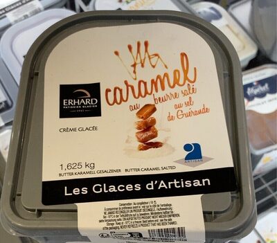 Crème glacée au caramel au beurre salé au sel de Guérande