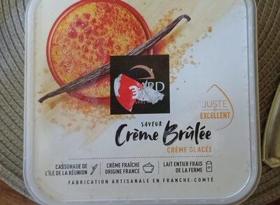 Crème glacée saveur crème brûlée