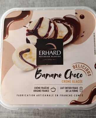 Glace banane chocolat front packaging