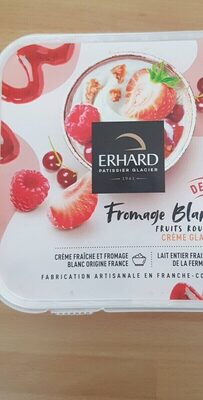 Crème glacée fromage blanc fruits rouges