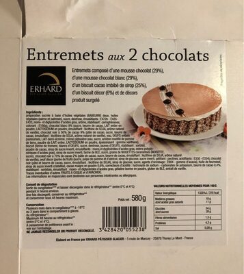 Entremet aux 2 chocolats