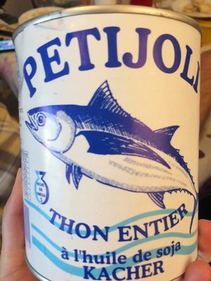 Thon entier à l'huile de soja