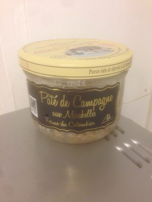 Pâté de campagne aux mirabelles front packaging