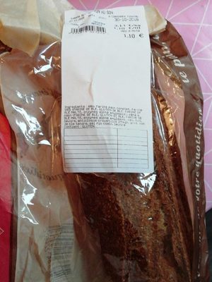 Pain au son front packaging