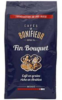 Le Bonifieur, Fin Bouquet, cafe en grains, le paquet de