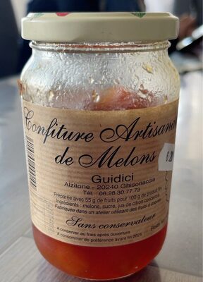 Confiture artisanale de melons
