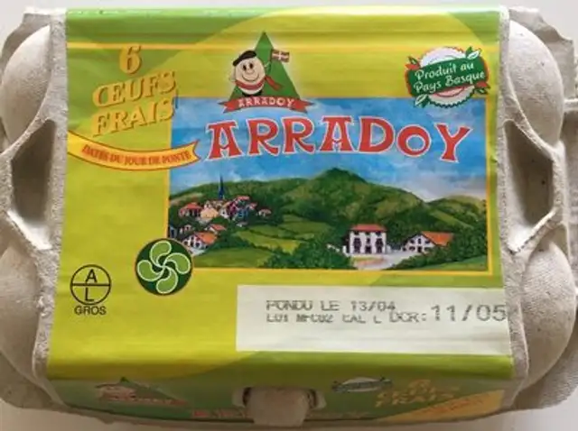 6 Oeufs Frais Datés (gros) nutrition facts table