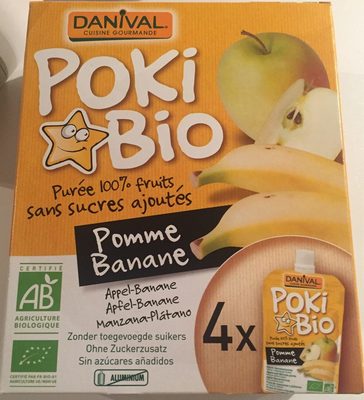 Etui 4 Pokibio Pomme Banane