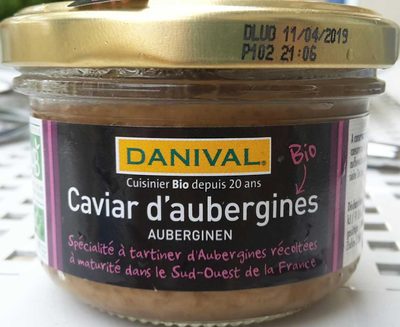 Caviar d'aubergines front packaging
