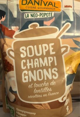 Soupe Champignons et touche de lentilles