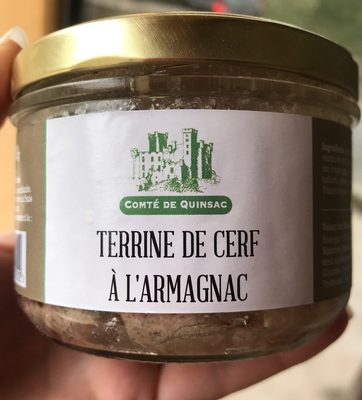 Terrine de cerf à l'armagnac front packaging