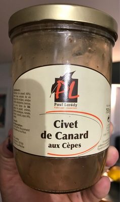 Civet de canard aux cèpes front packaging