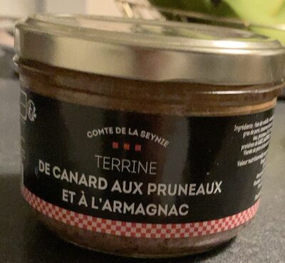 Terrine de canard aux pruneaux et a l’armagnac