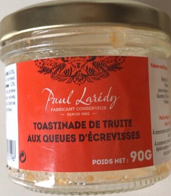 toastinade de truite aux queues d’ecrevisses