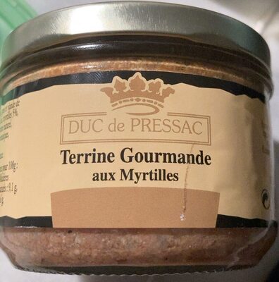 Terrine gourmande aux myrtilles