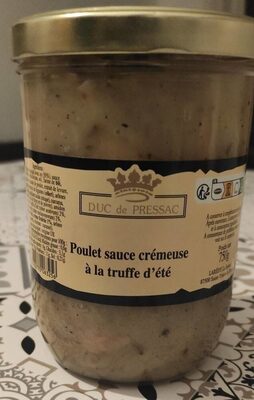 Poulet sauce crémeuse truffe d'été
