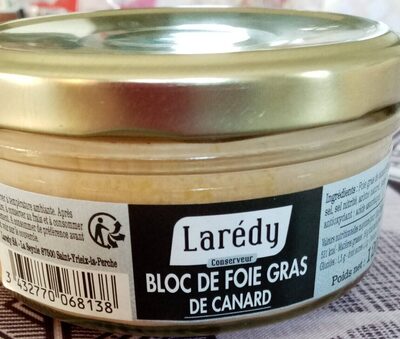 Bloc de foie gras de canard front packaging