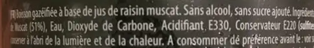 Domaine D'estoublon ingredients label