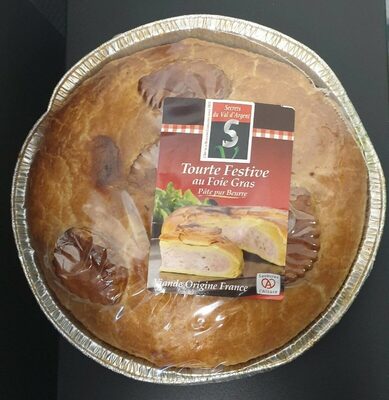 Tourte festive au foie gras