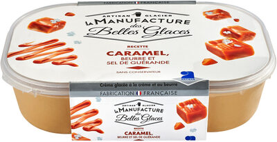 Crème glacée au caramel, au beurre et au sel de Guérande