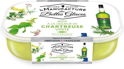 Glace à la liqueur Chartreuse verte front packaging