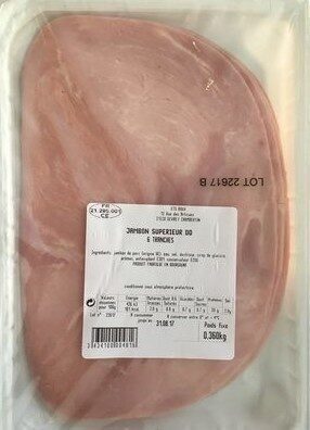 Jambon supérieur 6 tranches