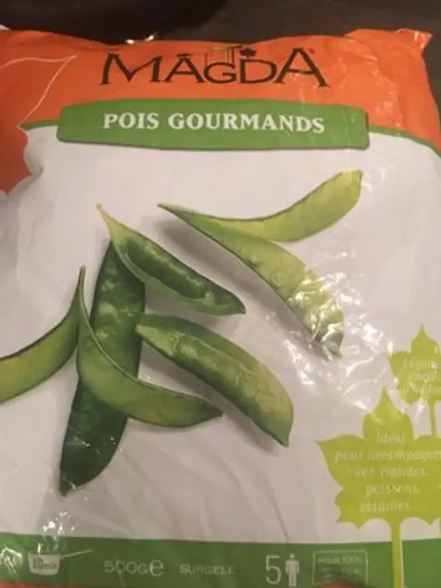 Magda Pois Gourmands ingredients label