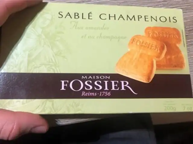 Sablé Champenois ingredients label