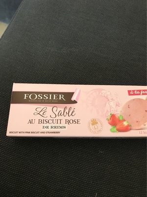 Le sablé au biscuit rose de reims