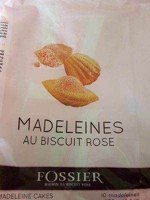 Madeleine au biscuit rose