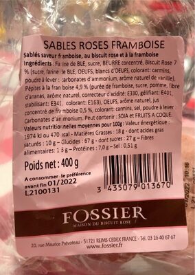 Sablés roses framboise