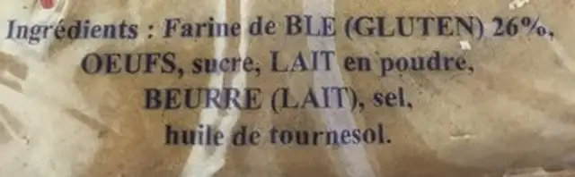 6 crepes de froment ingredients label