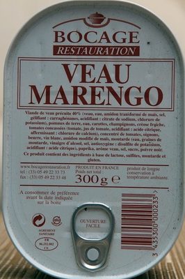 Veau Marengo front packaging
