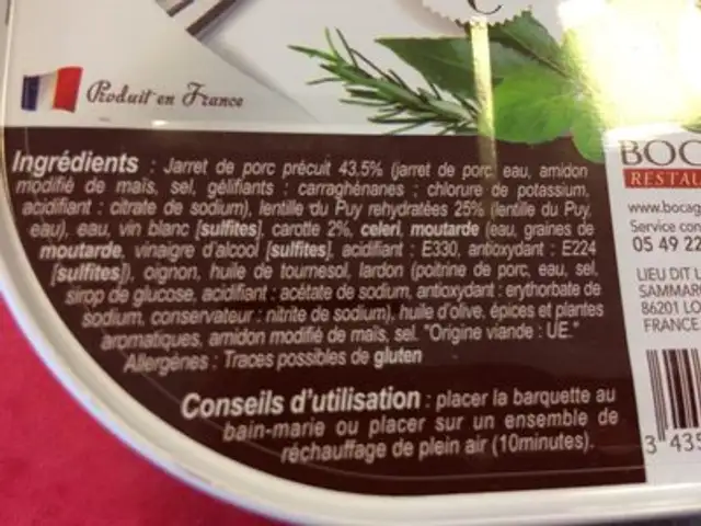 Petit sale lentilles du puy ingredients label