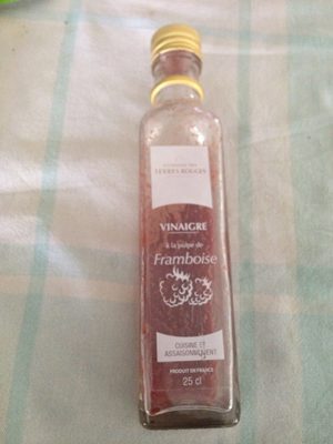 Vinaigre à pulpe de framboises