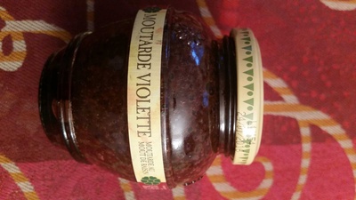 Moutarde violette au mout de raisin front packaging